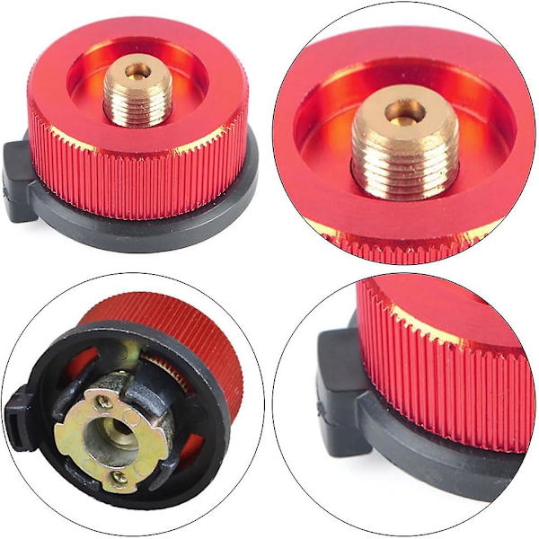 Gassflaskeadapter - 2 stk. Gasskoblinger for campingovn