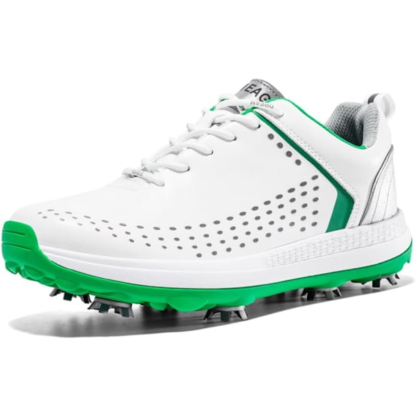 Herr Golf Tränare, Vattentäta Golfsko Utomhus Golf Sport Träningssneakers med 8 Spikar för Golfare green EU41