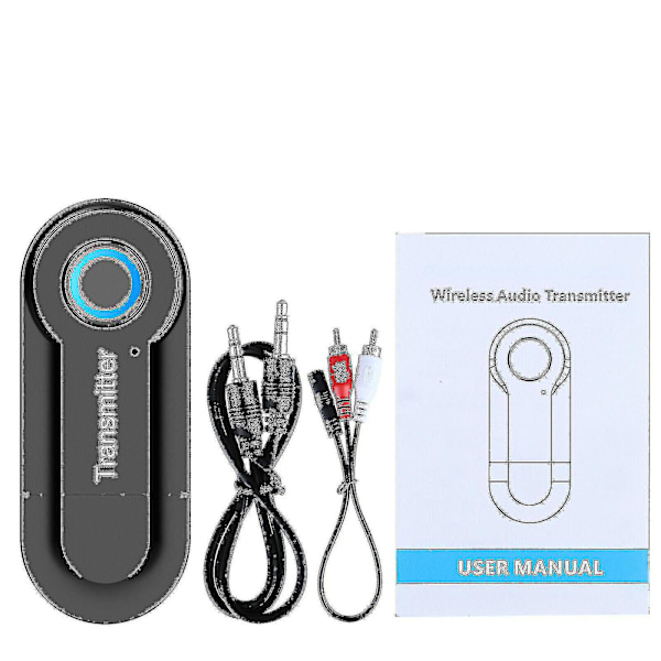 Trådløs Bluetooth-sender for TV, telefon, PC, lyd, musikkadapter Fq