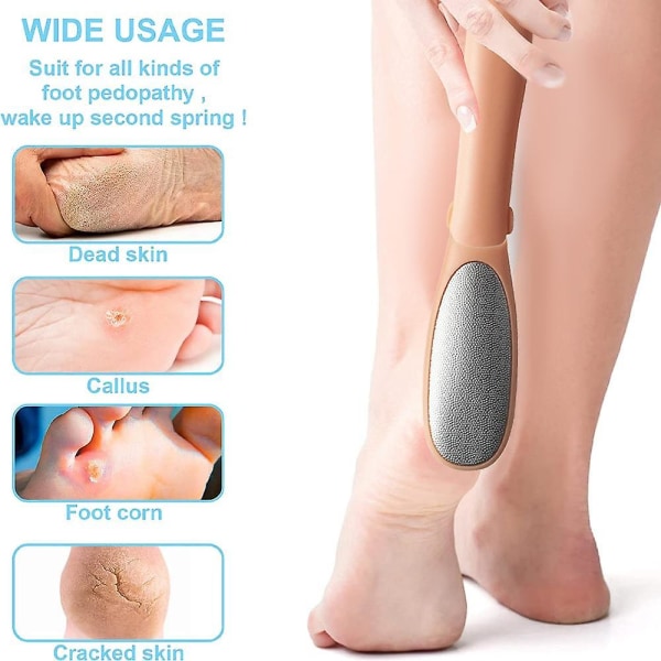 Foot Rasp Callus Remover för fötter. Fotvårdsfil. Kvalitetsverktyg för pedikyr för att ta bort död hud. orange