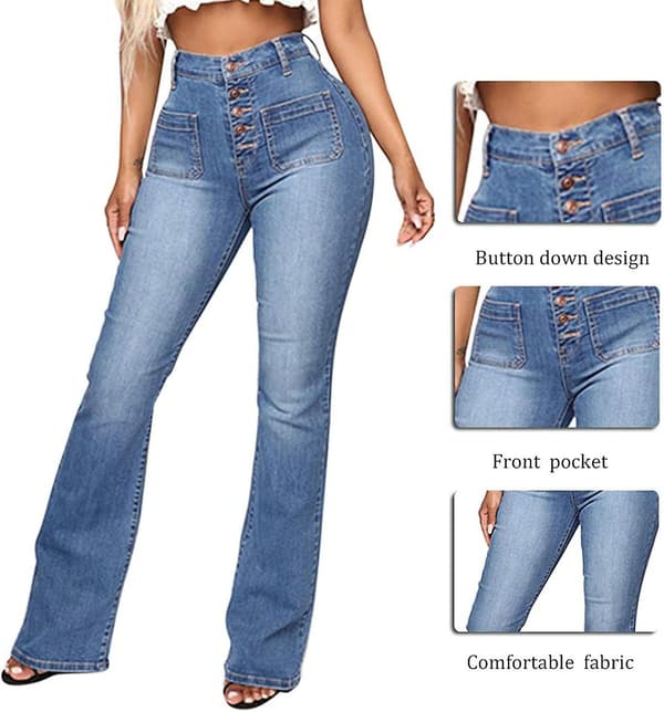 Plus Size 2023 Jeans Vinter Arbeid Avsmalnende Denim