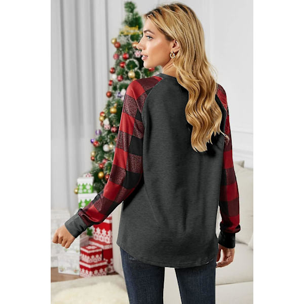 Julete Rutete Skjorte Dame Morsom Grafisk T-skjorte Nisser Tee Baseball Topper XXL