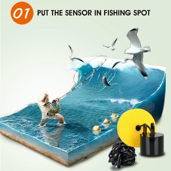Portabel Trådlös Sonar Sensor Fiske Ekolod Fisksökare För Båt Kajaker Fiske Under Vatten Pesca Tillbehör