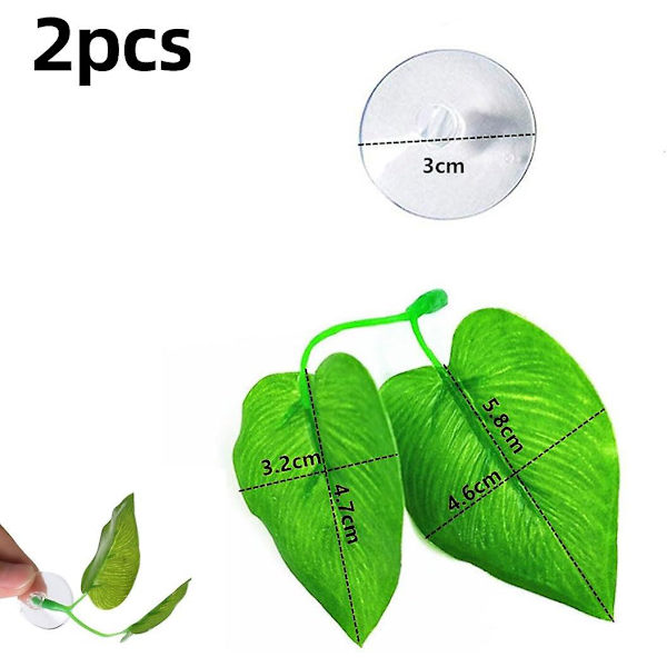 2-pack hängmatta för Betta fisk säng konstgjord Betta växt akvarium dekoration med sugkopp simulerar naturlig livsmiljö
