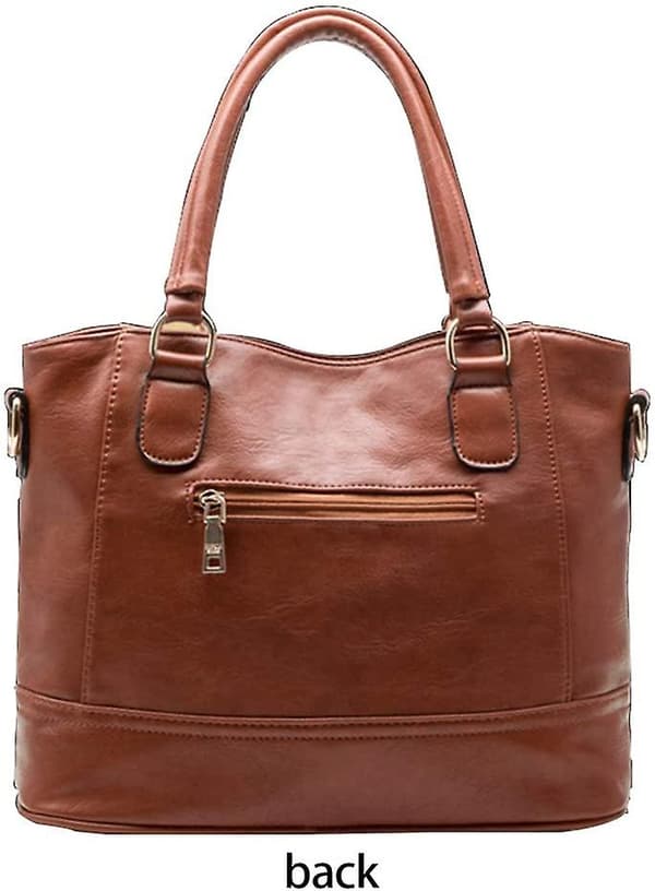Top Handle Læder Håndtasker Til Kvinder Damer Tote Crossbody Skuldertasker Multi