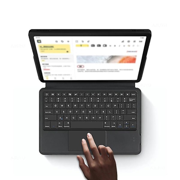 Integrerat tangentbordsfodral med pekplatta för Amazon Fire Max 11 Bluetooth-tangentbord PU-läderfodral