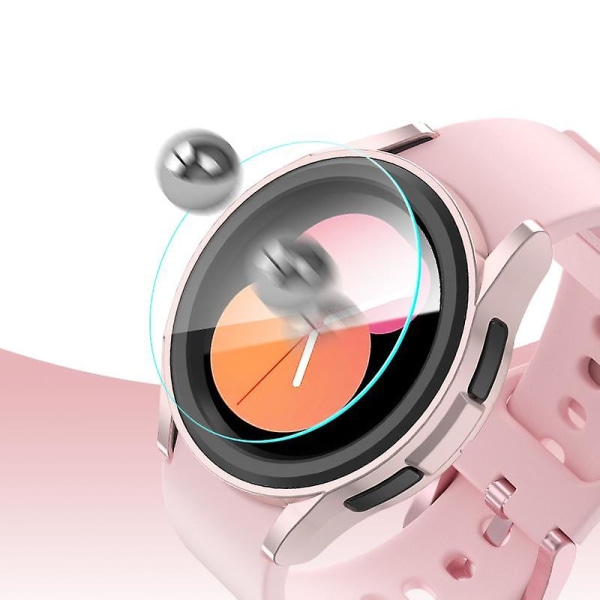 Anti-kollisions Mat Urkasse Til Samsung Galaxy Watch6 44mm, PC Hul Beskyttelsesramme Rose Gold