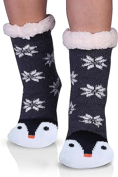 Penguin Jul Vinter Varma Halkfria Sockor För Kvinnor 35/38 Eu