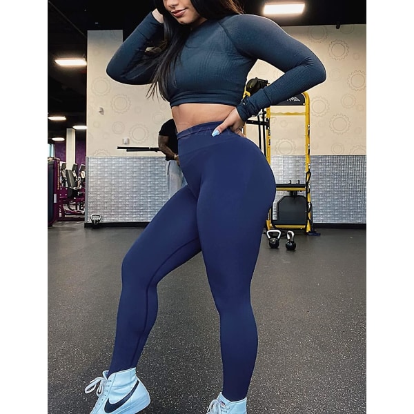 Kvinnor Träning Scrunch Leggings Butt Lifting Squat Proof Yetsye Seamless Gym Leggings