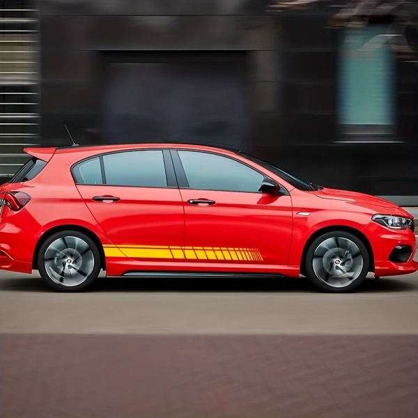 2 kpl Auton Sivukynnys Tarrat Pitkä Raita Auton Vinyylikalvo Teippaukset Tuning Yleismallinen Suoja Naarmuilta DIY Autotarvikkeet white