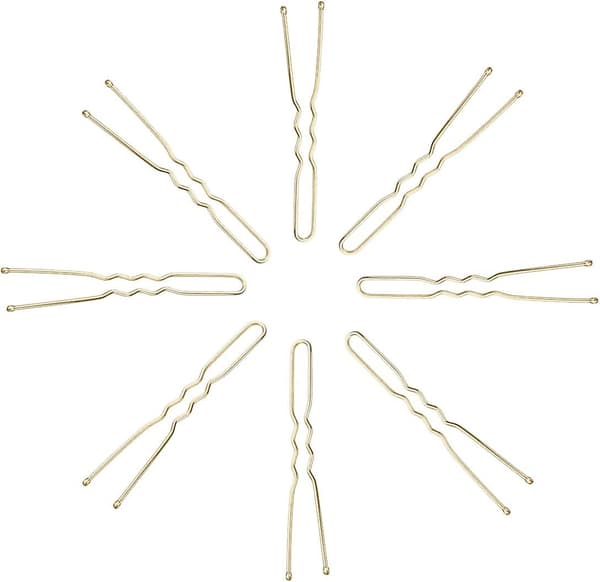 U-formade hårnålar, hårnålar med låda, 100-pack Acsergery-gåva (6 cm/2,36