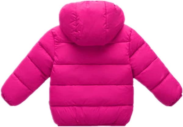 Toddler Baby Hooded Down Jacket Pojkar Flickor Barn Tjock Varm Vinterjacka Ytterkläder 1-7 år 100