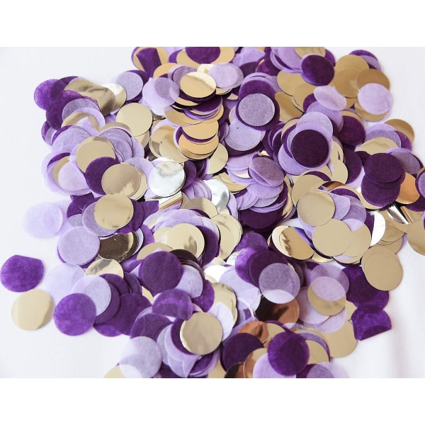 Konfetti/violetti pöytäkoriste violetit kihlajaisjuhlakoristeet, violetit vauvakutsukoristeet, violetti hopeahää