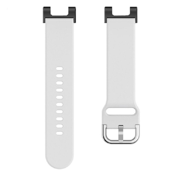 Universell 22mm silikonklockarmband för Huami Amazfit T-Rex(Pro)/Ares, klockarmband med fyrkantigt spänne White