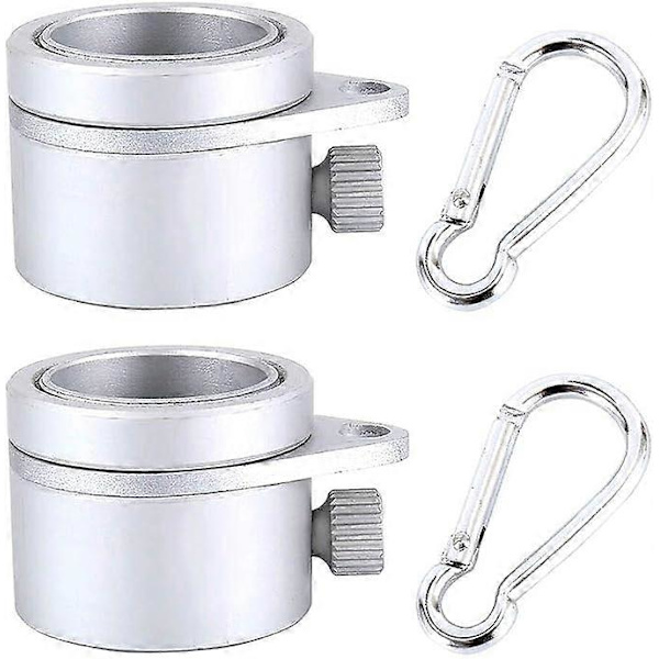 2 kpl Lipputangon Asennusrenkaita 360 astetta Pyörivä Kestävä Metalliseos Lipputankosarja Lipputangon Pyörivät Renkaat Klipsi Anti Wrap Grommet Asennus