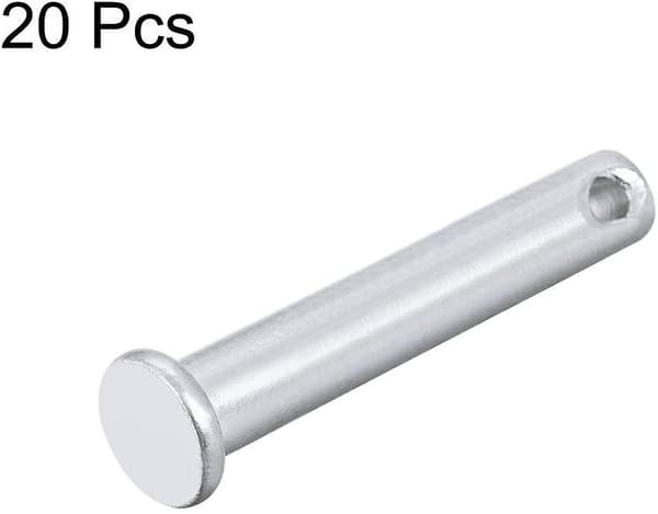 Splintpinner med ett hull 8mm X 40mm Flat Hode Sinkbelegg Solid Stål Hengselpinne