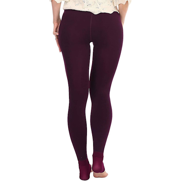Fleeceforede Vintervarme Leggings for Kvinner Tykke Termiske Fløyelsstrømpebukser S-l