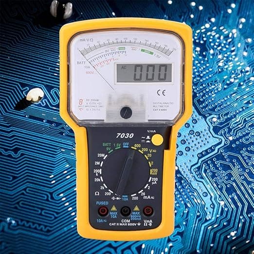 Multitester KT7030 Digital Analog Spänning Mätare Amperemeter Hög Känslighet Precisionspekare Multimeter Dubbel Display Panel