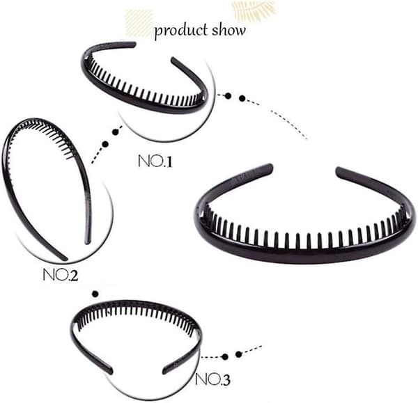 2-pack Acsergery unisex present pannband med tandad hårkam