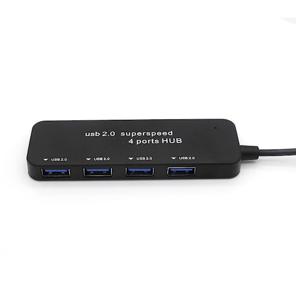 USB2.0 Dockingstation USB2.0 til 4 USB2.0 Hub Multi-Port USB Adapter Hub til PC, Laptops