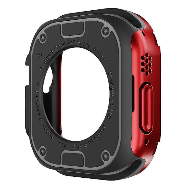 Skyddsfodral för Apple Watch Series 8 7 41mm/Series 6 5 4 SE (2022) SE 40mm TPU+PC Stötsäkert Ram Red