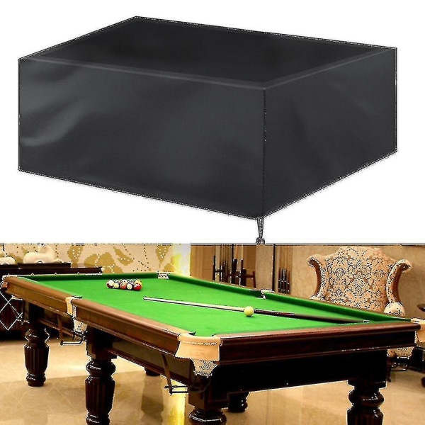 Kraftig Vanntett Biljard Snooker Poolbord Deksel Støvbeskyttelse black 287*155*82cm