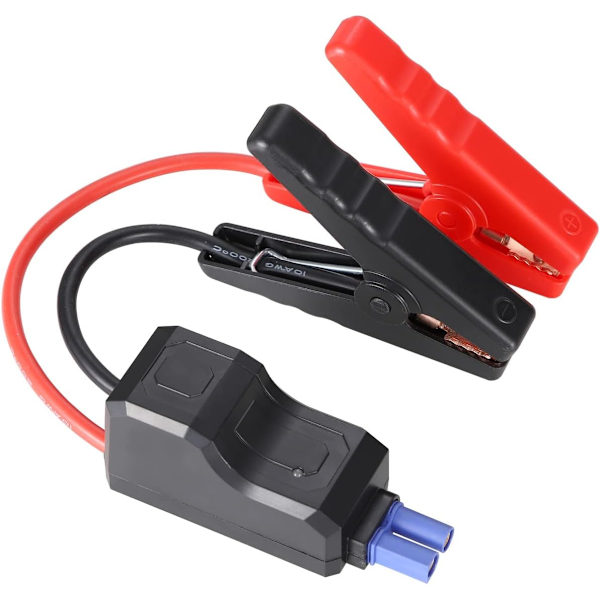 1 x Bærbar Smart Startbooster Klemme Kabel til Bil Nødstart, Udskiftnings Alligatorklemme til 12 V Bærbar Bil Nødstart