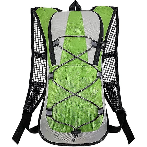 Ulkoilureppu Ultralight Vaellusreppu Kokoontaitettava Reppu Vedenpitävä Hengittävä Matkakassi Pyöräilykassi Green