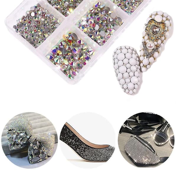 Flat Back Nail Art Krystallsteiner Krystall Flatback Steiner For Utsmykning Style 12