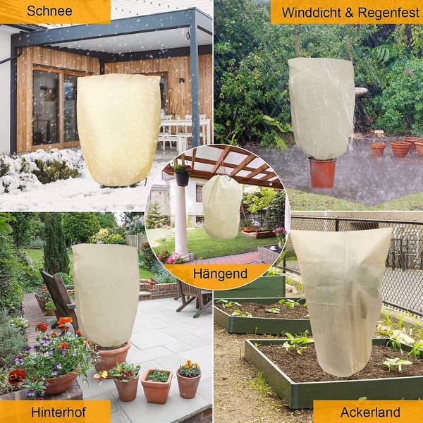 Vinterdeksel, Beskyttelsesdeksel for Planter, Gjenbrukbart Vinterdeksel for Planter, Vinter