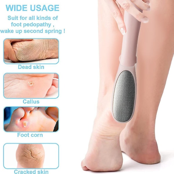 Foot Rasp Callus Remover för fötter. Fotvårdsfil. Kvalitetsverktyg för pedikyr för att ta bort död hud. pink