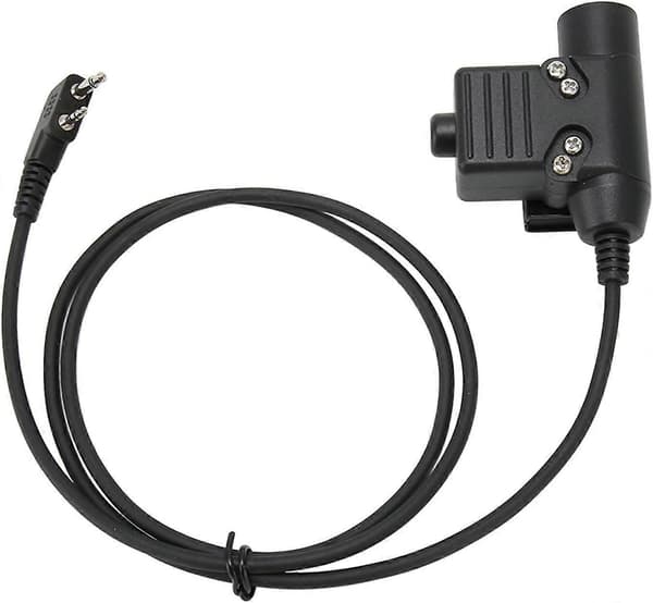 Radioheadset-adapter - Push-to-Talk Klar ljud Walkie Talkie Öronproppsadapter för utbyte