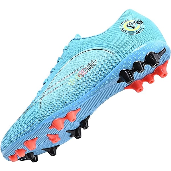Fodboldstøvler Herre Knopper Pigge Støvler Ungdomstræningssko Professionelle Unisex Fodboldstøvler blue EU30