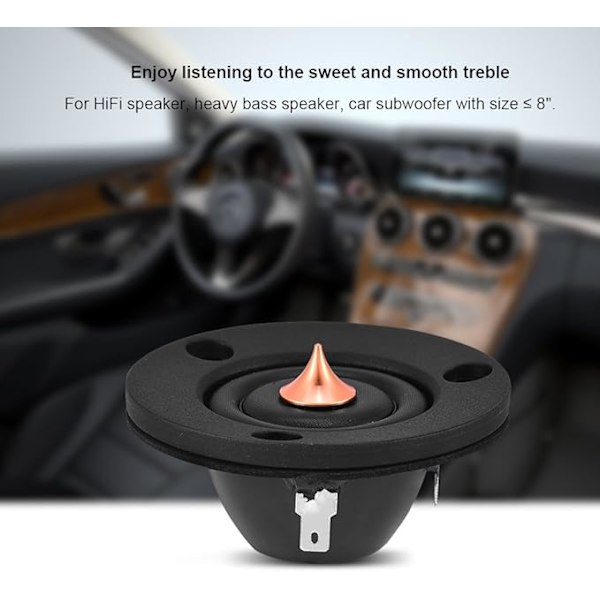 1 Par 2\" 4Ohm 30W Silke/Polymer Komposit Dome Diskanthögtalare Diskant Högtalare HiFi Stereo Tung Bas Bil Högtalare