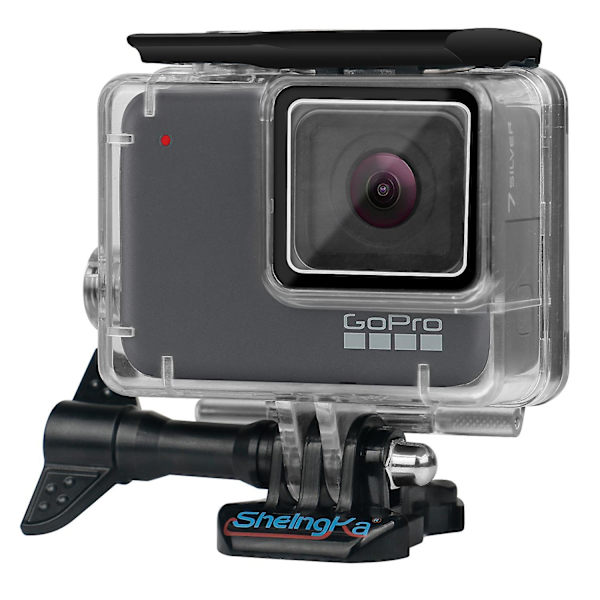 40m vedenpitävä suojakotelo GoPro Hero 7 Silver/White -kameroille