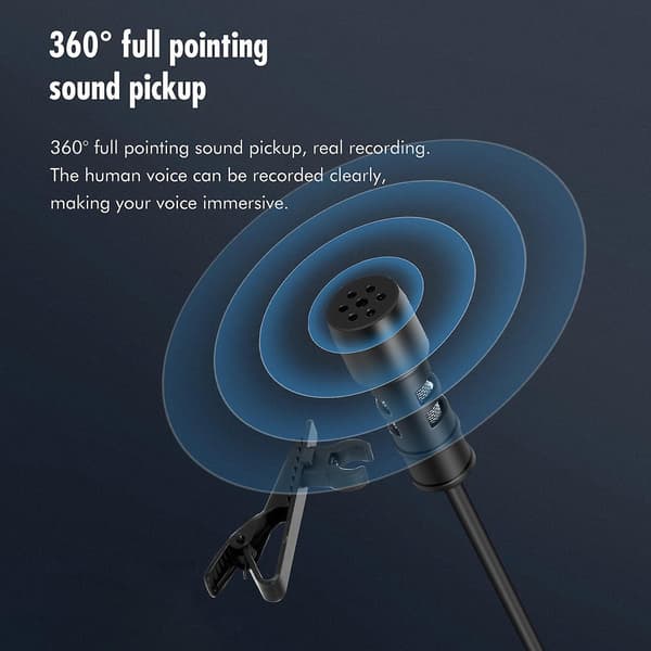 Langaton Melunvaimennusmikrofoni Bluetooth Lavalier -rintamikrofoni kuulokkeilla