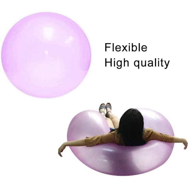 Baby 5 Uppblåsbar Bubbelboll, Klar Rivtålig Studsboll, Uppblåsbar Överdimensionerad Boll, Vattenballong, för Barnfest Utomhuslek 70cm