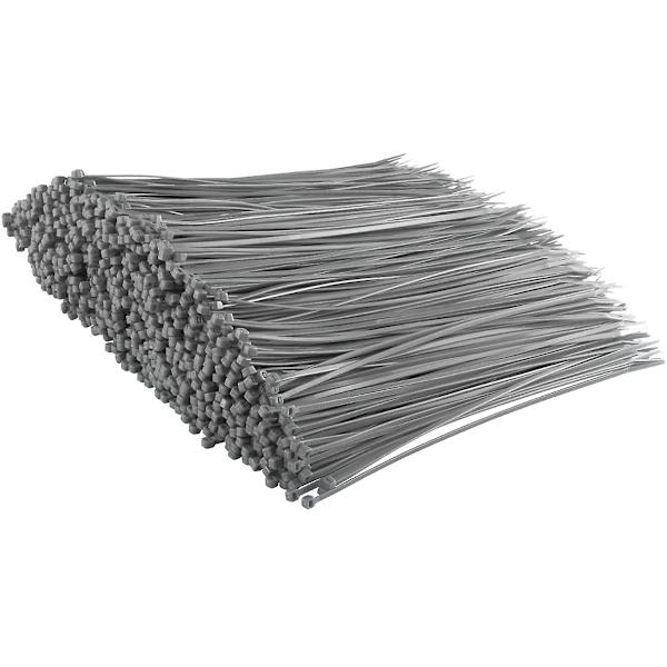 Små Lilla Kabelbinder, 100mm X 2.5mm, Bulkpakke Med 1000, 4\" Premium Nylon Silver 300mmx3.6mm