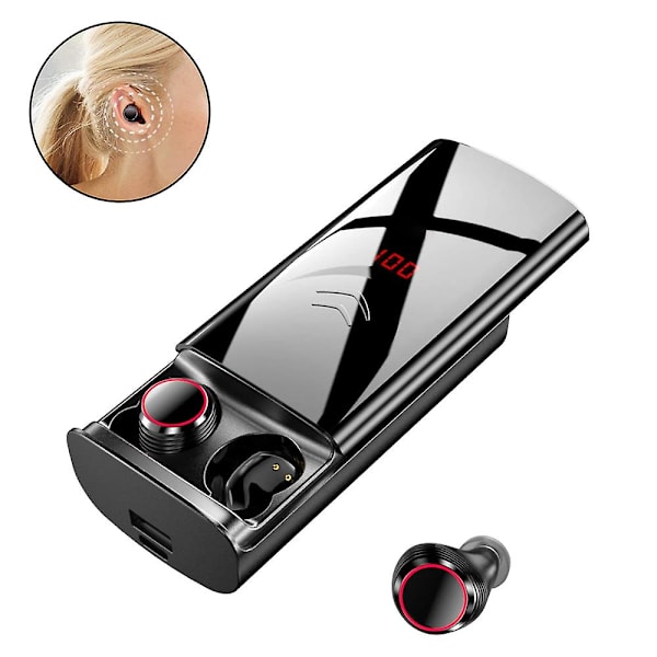 Aidot langattomat nappikuulokkeet, neuwit Bluetooth 5.0 Tws -kuulokkeet binauraalisella mikrofonilla, 28 tunnin toistoaika Hd Stereo Bass Mini In-ear -kuulokkeet, juoksuun, urheiluun, treeniin