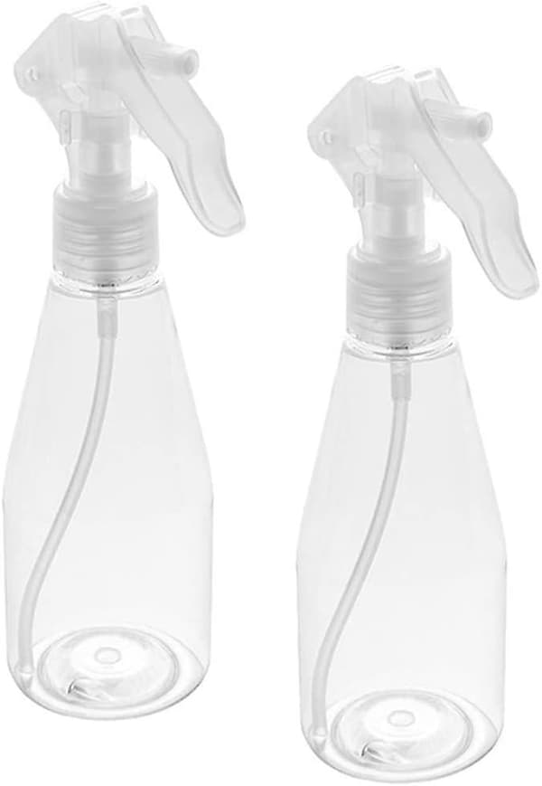 Sprayflasker 200ml, Acsergery Sæt med 2 tomme plastik vandforstøverflasker til