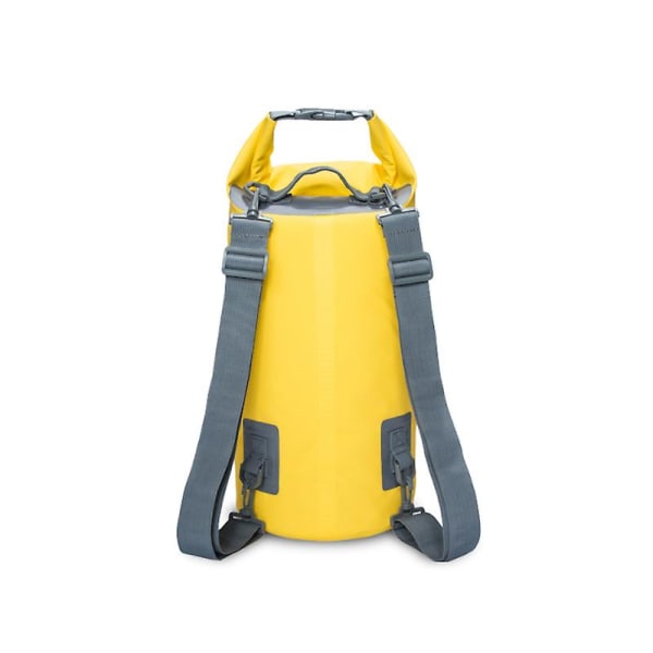 Vattentät väska Pvc Vattentät ryggsäck 5l 10l 15l Lätt att använda och bära för unisex YELLOW 10L