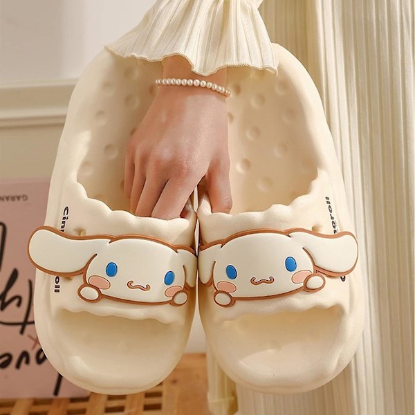 Kawaii Sandaalit Anime Kesä Avokärkiset Pehmustetut Sandaalit, Hauskat Rantasandaalit Pehmustetulla Paksulla Pohjalla, Cloud Sandaalit Naisille White 45115