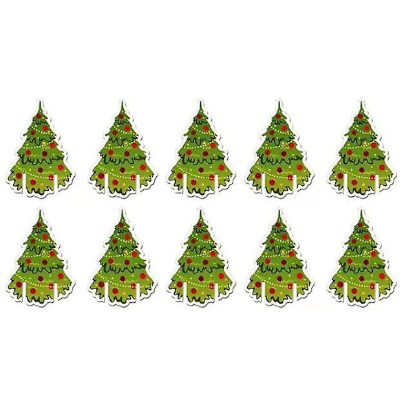 Jul Vinglas Kort Dekorationer För Bord  Jul Glas Dekorationer 10st 50st 100st Christmas tree 100pcs