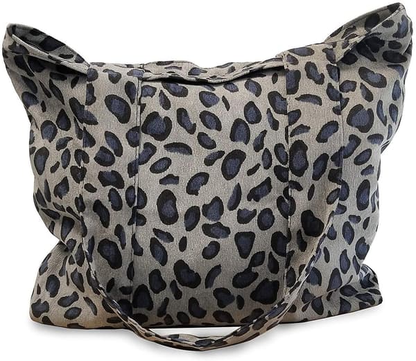 Leopardprint taske store muleposer til kvinder gaver mulehåndtasker fluffy skulder