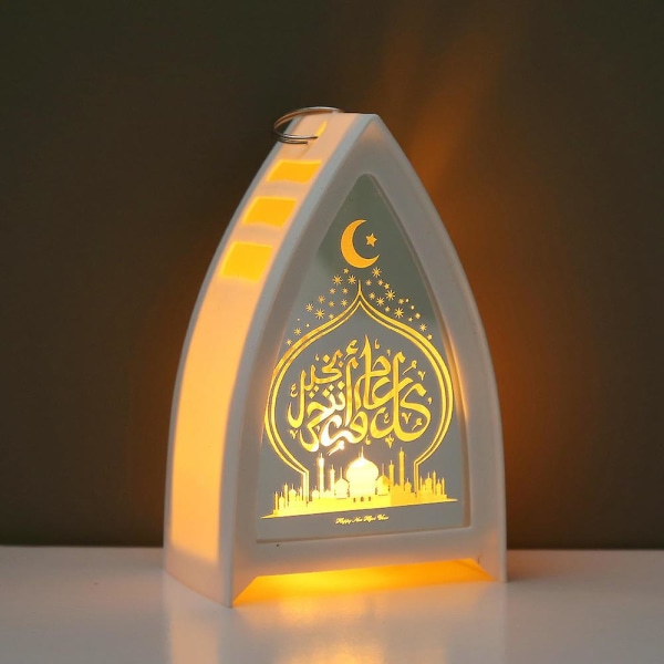 Led ljuslykta, dekorativa hängande islamiska lampor - bordslampa för festival, heminredning, present, retro nattljus, hängande prydnad