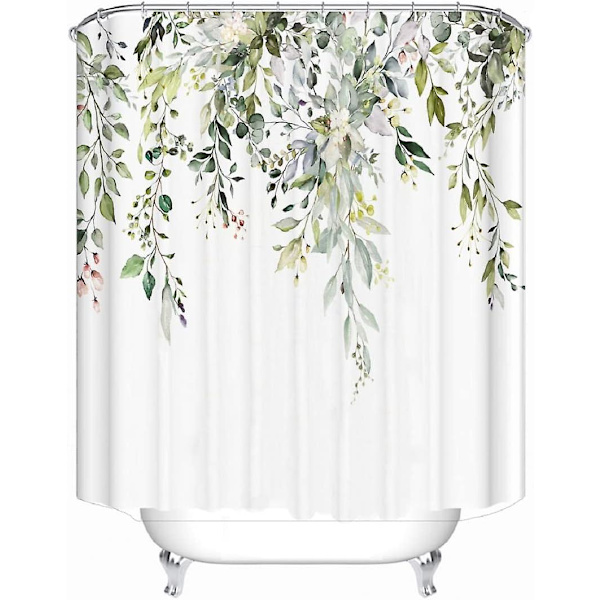 Duschdraperi Anti Mögel Vattentät Polyestertyg Blommväxt 180 X 180cm 180 x 180 cm Floral 1