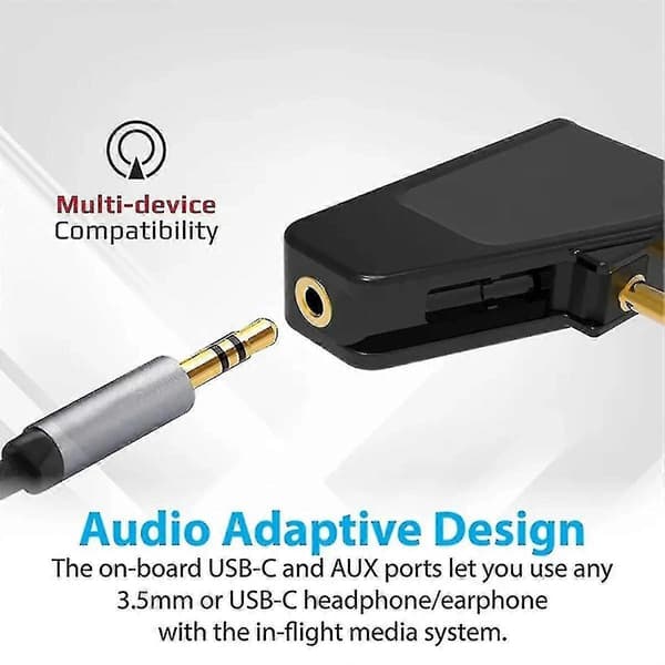 Bluetooth 5.3 Flyadapter til fly A2Dp Transmitter til Aonic 40 50 Trådløs Støjreduktion
