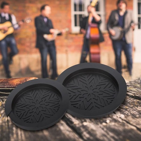 Gitarr Ljudhålsöverdrag, Akustiska Gitarrer Ljudhålsöverdrag Gummi Skrikande Stopp Feedback Buster Förebyggande 38/39 Tum