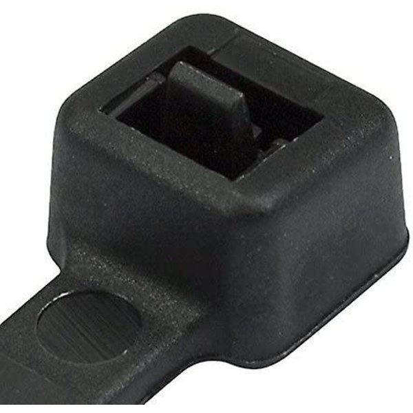 Små lilla kabelbinder, 100 mm x 2,5 mm, bulkpakke med 1000, 4\" Premium nylon Black 300mmx4.8mm