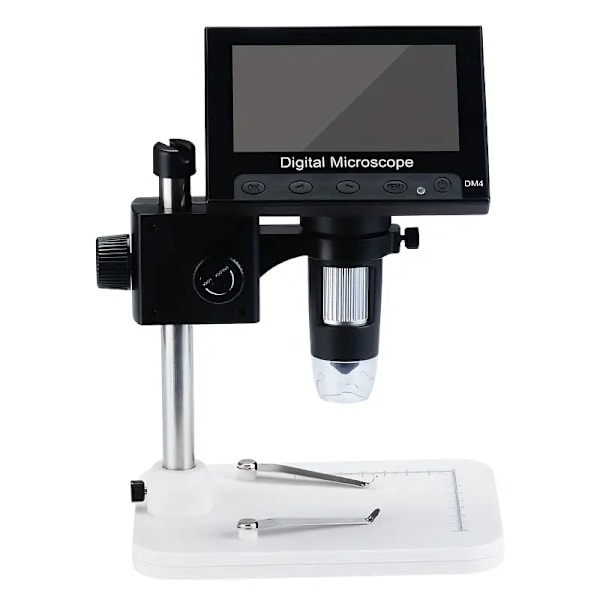 4.3\" Myntmikroskop, 4.3 Tommers LCD Digitalt Mikroskop 1000x, Myntforstørrer Med 8 Justerbare LED-Lys, For PC-Visning, Windows-Kompatibel